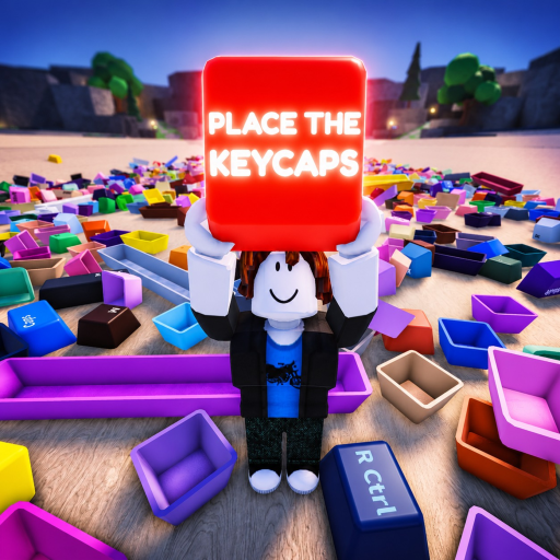 Place the Keycaps sorting puzzle on Roblox